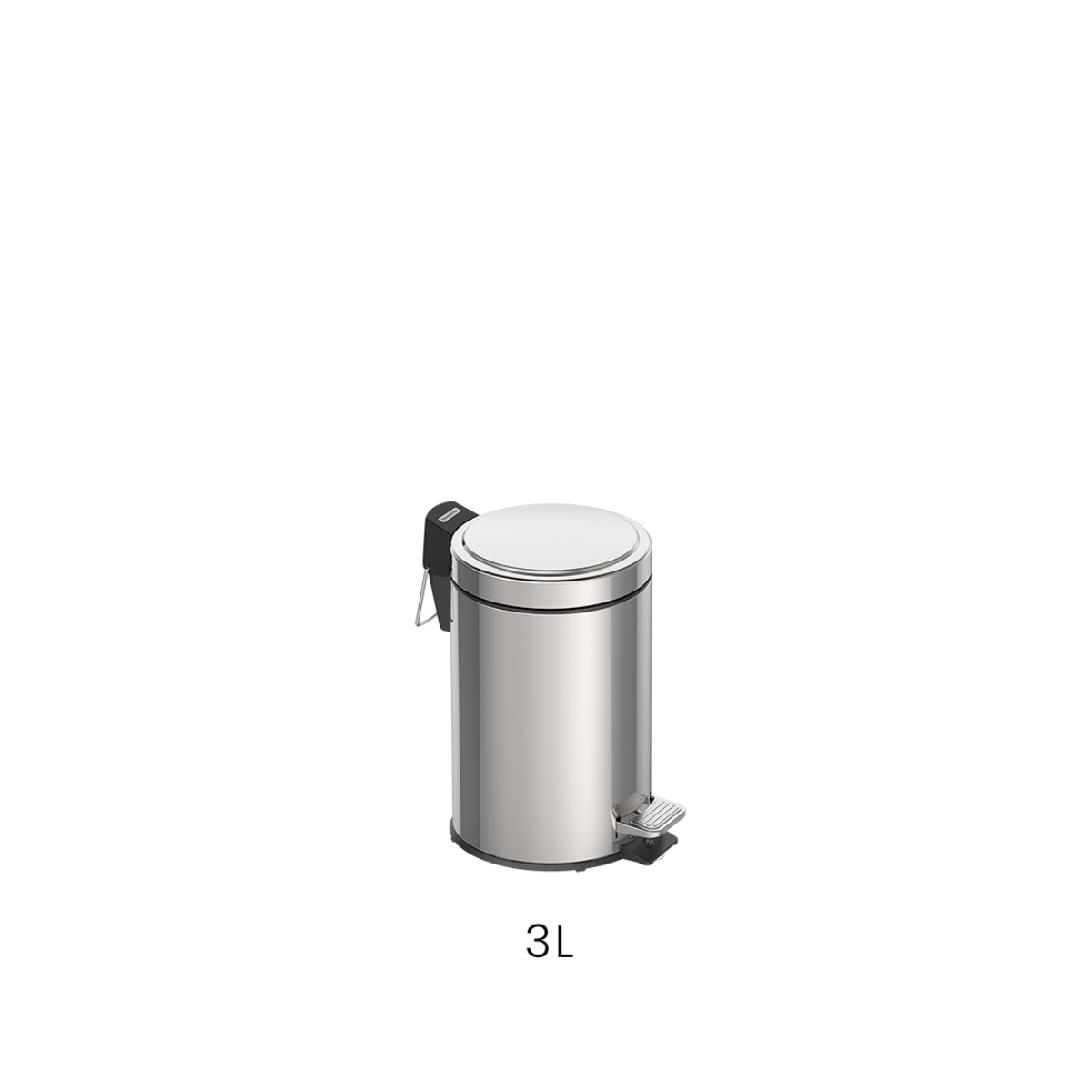 Tramontina Brasil Pedal Trash Bin, Stainless Steel