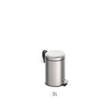 Tramontina Brasil Pedal Trash Bin, Stainless Steel