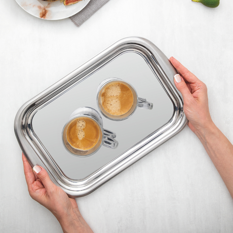 Tramontina Cosmos 39cm Rectangular Tray, Stainless Steel