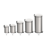 Tramontina Brasil Pedal Trash Bin, Stainless Steel