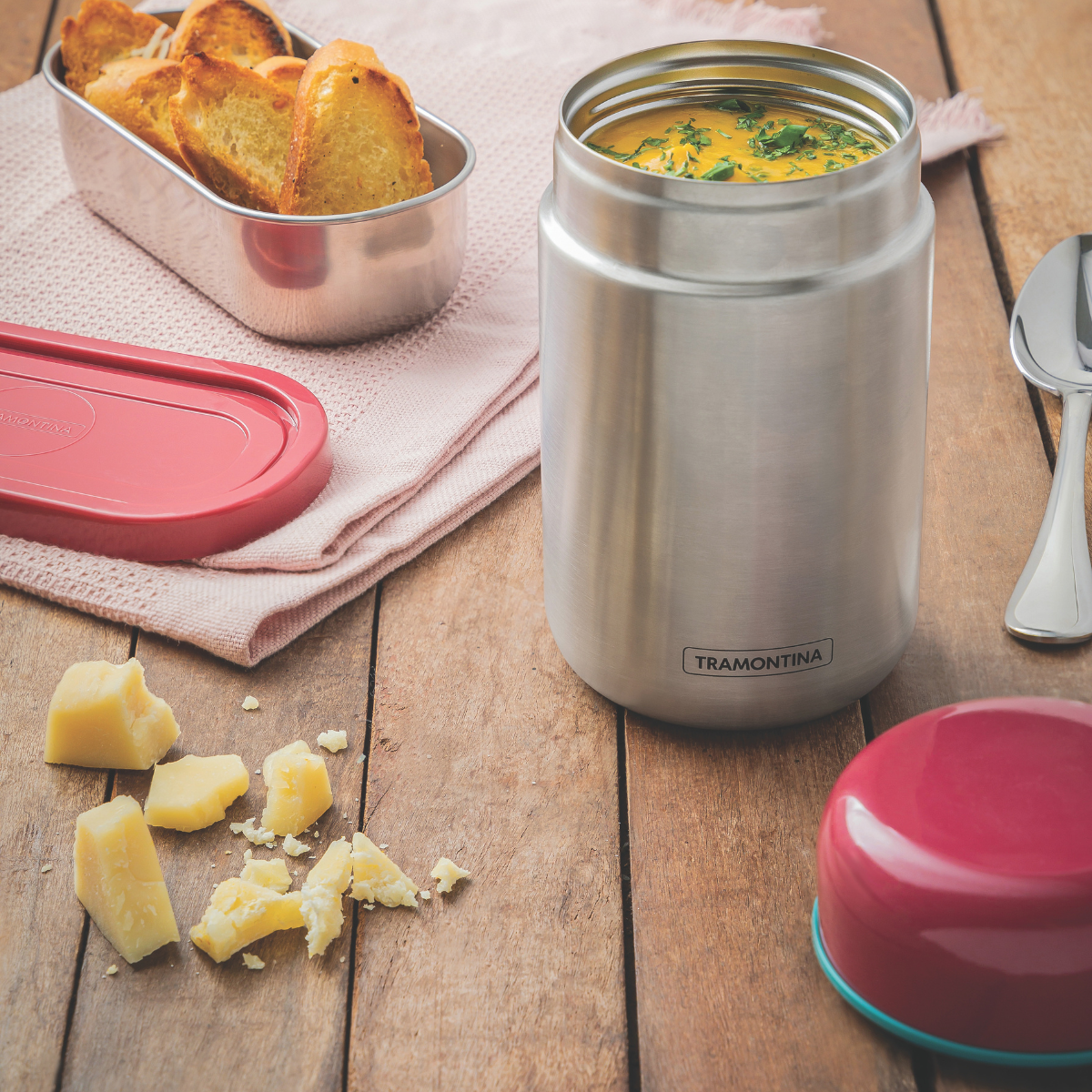 Tramontina By Me Insulated Food Container, Stainless Steel