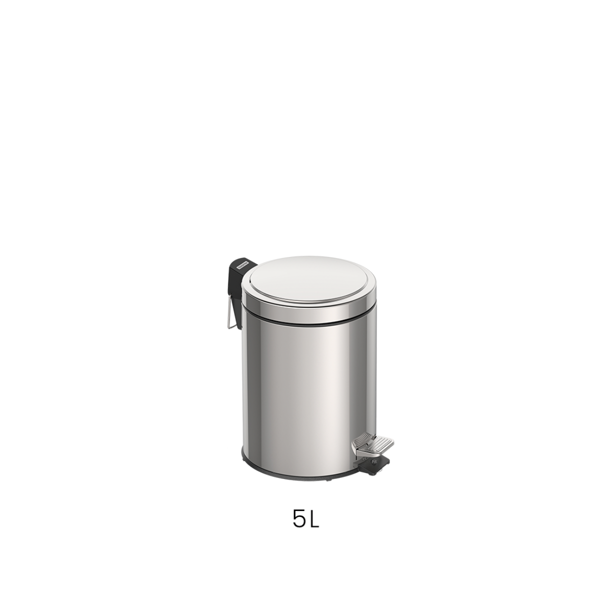 Tramontina Brasil Pedal Trash Bin, Stainless Steel