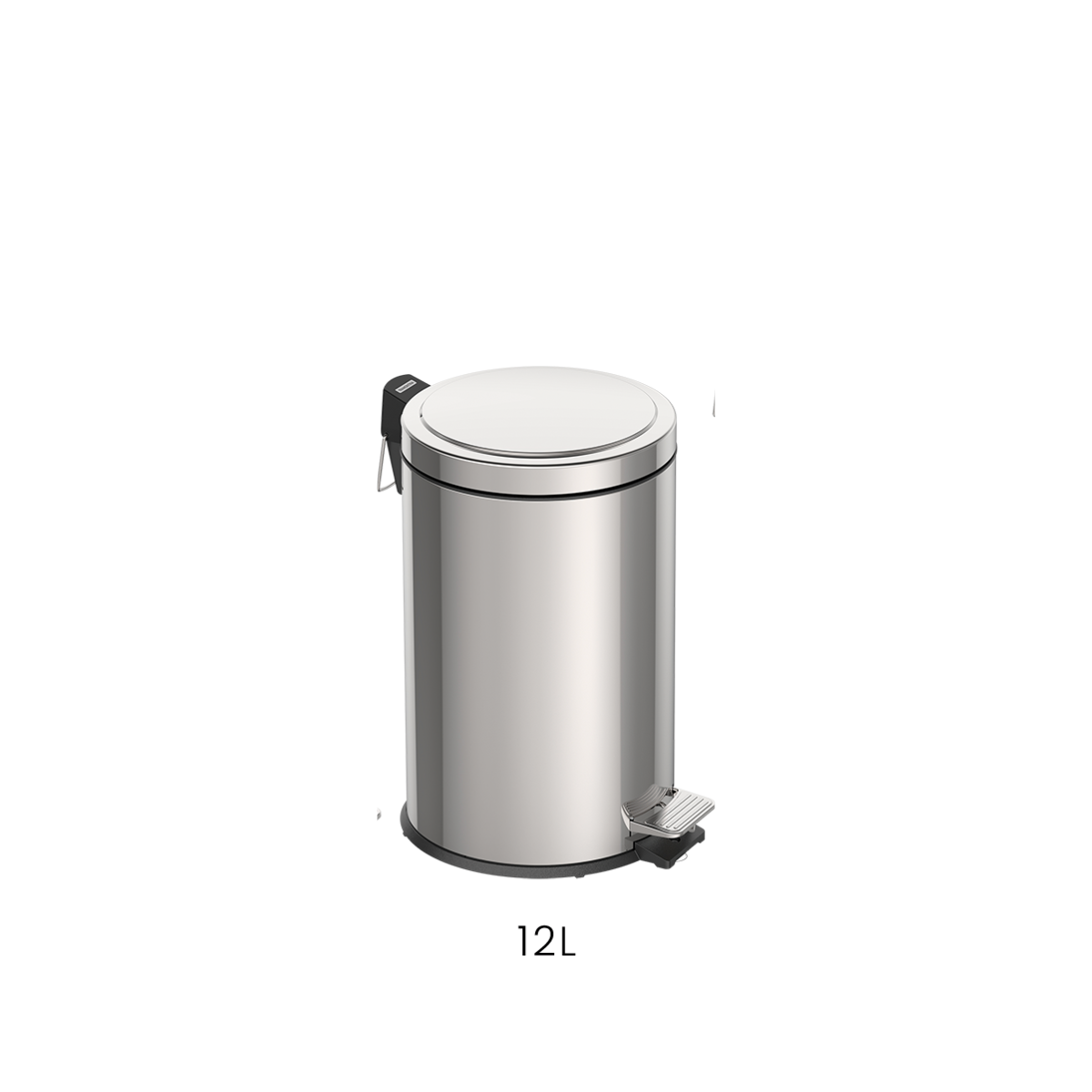 Tramontina Brasil Pedal Trash Bin, Stainless Steel