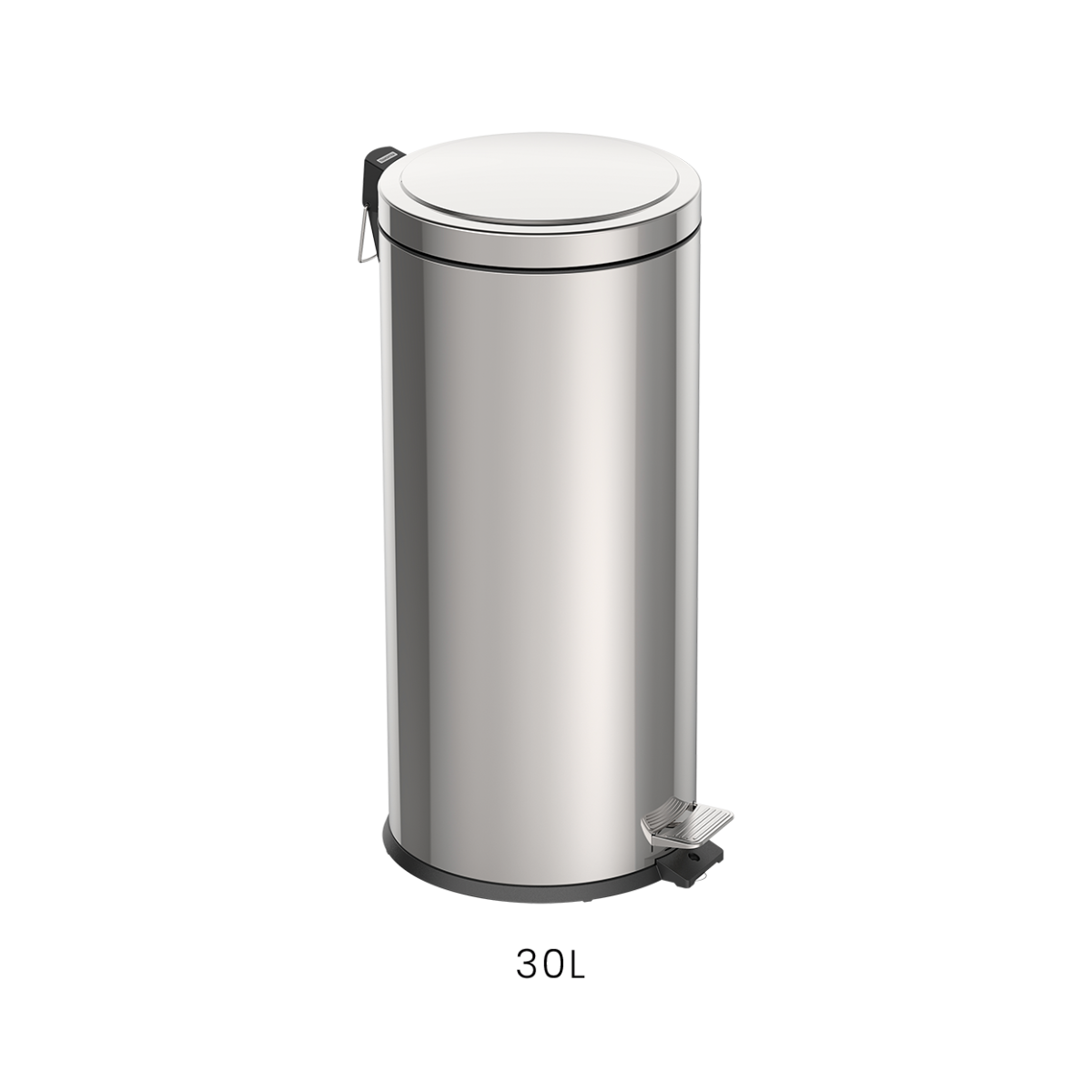 Tramontina Brasil Pedal Trash Bin, Stainless Steel