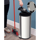 Tramontina Brasil Pedal Trash Bin, Stainless Steel